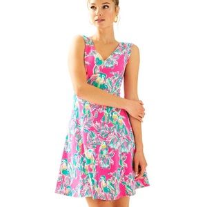 Pink Toucan Lily Pulitzer Dahlia Dress!